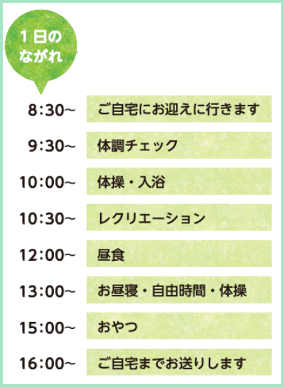 多機能和や家タイムスケジュール